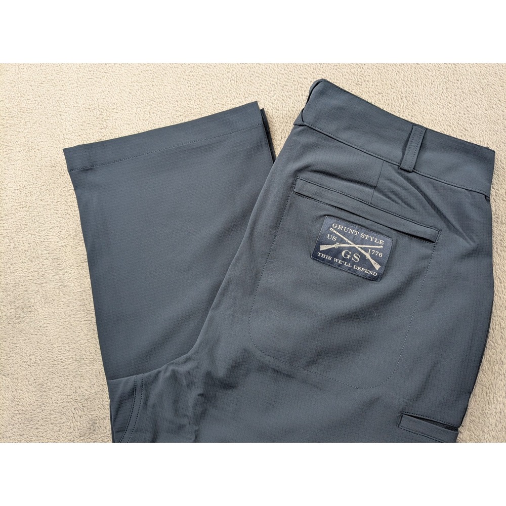 Grunt Style Mens Ripstop Tactical Stretch Pants Blue Grey Size 34 GS Defend